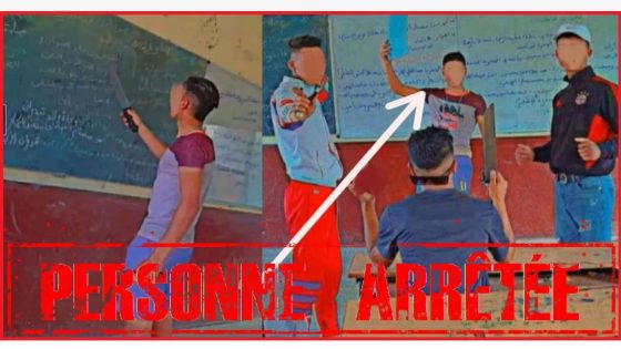 بسيدي سليمان.. توقيف قاصر للاشتباه في تورطه في انتهاك حرمة مؤسسة تعليمية وحيازة السلاح الأبيض في ظروف تشكل خطرا على المواطنين