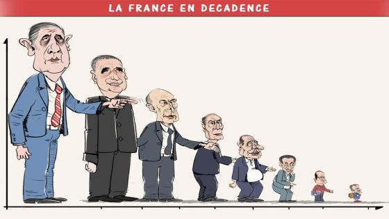 كاريكاتير: فرنسا في انحطاط