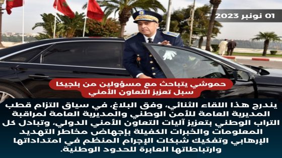 حموشي يتباحث مع مسؤولين من بلجيكا سبل تعزيز التعاون الأمني