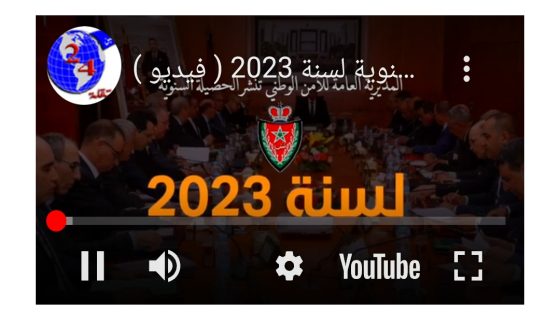 ( فيديو ) المديرية العامة للأمن الوطني تنشر الحصيلة السنوية لسنة 2023