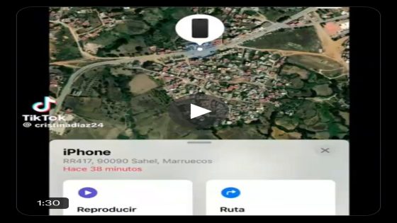 .Esta joven española , Cristina Díaz, publicó un video que está circulando masivamente en las redes sociales, en el que agradece a la policía marroquí #DGSN por haberla ayudado a recuperar su teléfono, que había perdido en