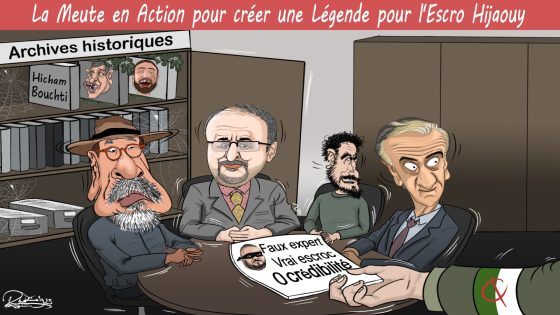 عملاء الجزائر و المساعي الفاشلة نحو خلق “أسطورة” جديدة اسمها المهدي حيجاوي (كاريكاتير)
