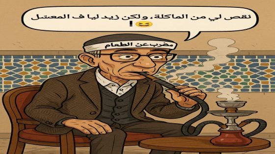 نقص لي من الماكلة، و لكن زيد ليّا فـ المعسّل