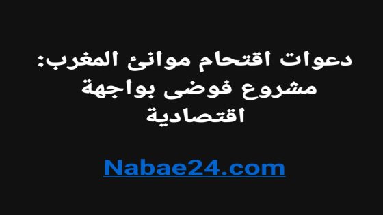 دعوات اقتحام موانئ المغرب: مشروع فوضى بواجهة اقتصادية