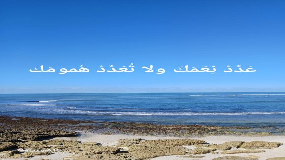 عَدِّدْ نِعَمَكَ ولا تُعَدِّدْ هُمومَك