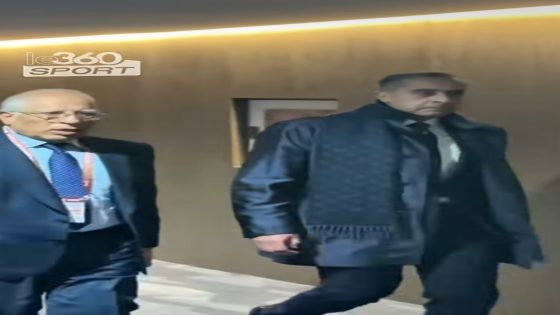 عبد اللطيف حموشي يصل إلى المركب الرياضي مولاي عبدالله بالرباط