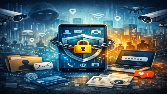 🛡️ الوعي الرقمي (9)الخصوصية الرقمية: حِصنك في عالم مكشوفلم يعد العالم كما كان…