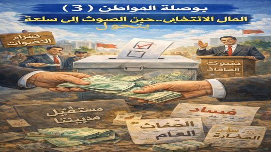 🧭 بوصلة المواطن (3)المال الانتخابي… حين يتحول الصوت إلى سلعة